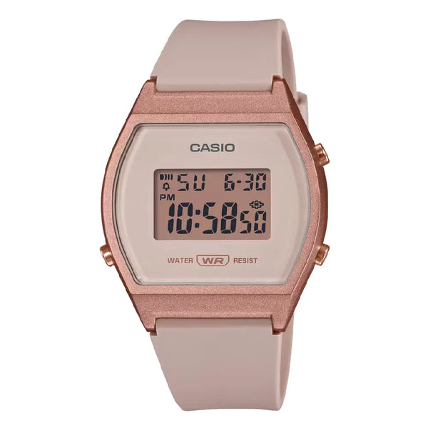 Casio Collection LW-204-4ADF Digital Pink Dial Resin Strap Women's Watch