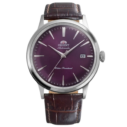 Orient Classic Bambino Automatic RA-AC0032V Purple Gradation Dial 40.5mm Leather Strap Men's Watch