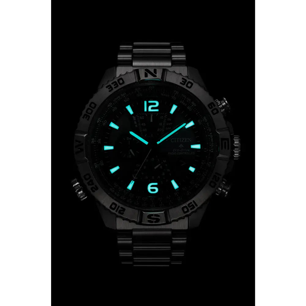 Citizen Promaster Navihawk A-T Limited Edition 48mm AT8220-55W Blue-Green Dial Stainless Steel Men's Watch