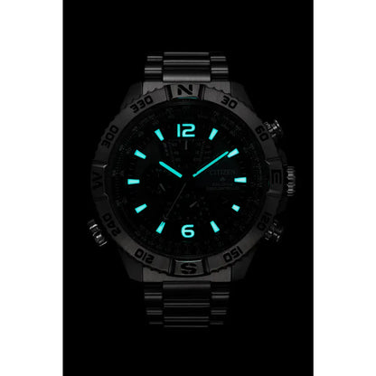 Citizen Promaster Navihawk A-T Limited Edition 48mm AT8220-55W Blue-Green Dial Stainless Steel Men's Watch