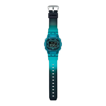 Casio G-Shock DW-B5600G-2DR Digital Dial 43mm Translucent Blue Resin Men's Watch