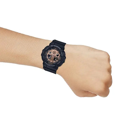 Casio G-Shock Three-Eyed Monster Analog Digital GA-100MMC-1 Black Dial 51.2mm Resin Strap Men's Watch