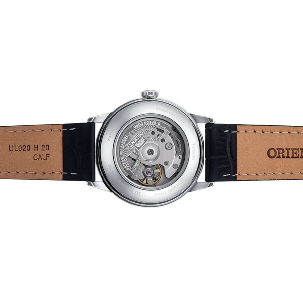 Orient Bambino Open Heart RA-AG0002S White Dial 40.5mm Stainless Steel Men's Watch