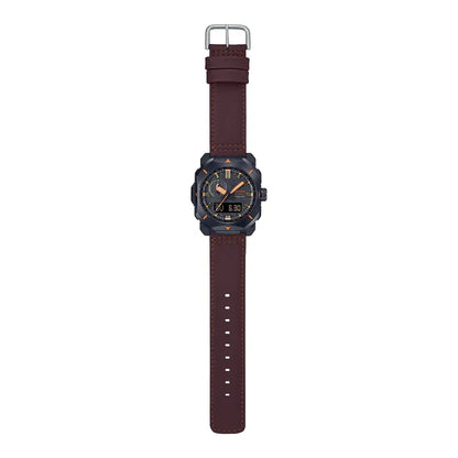 Casio Pro Trek PRW-6900YL-5PR "Bushcraft" Brown Leather Strap 44.8mm Men's Watch