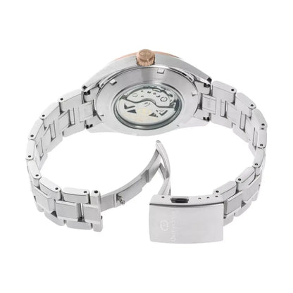 Orient Star Contemporary Modern Skeleton Automatic RE-AV0123G00B Ivory Dial 41mm Stainless Steel Men's Watch