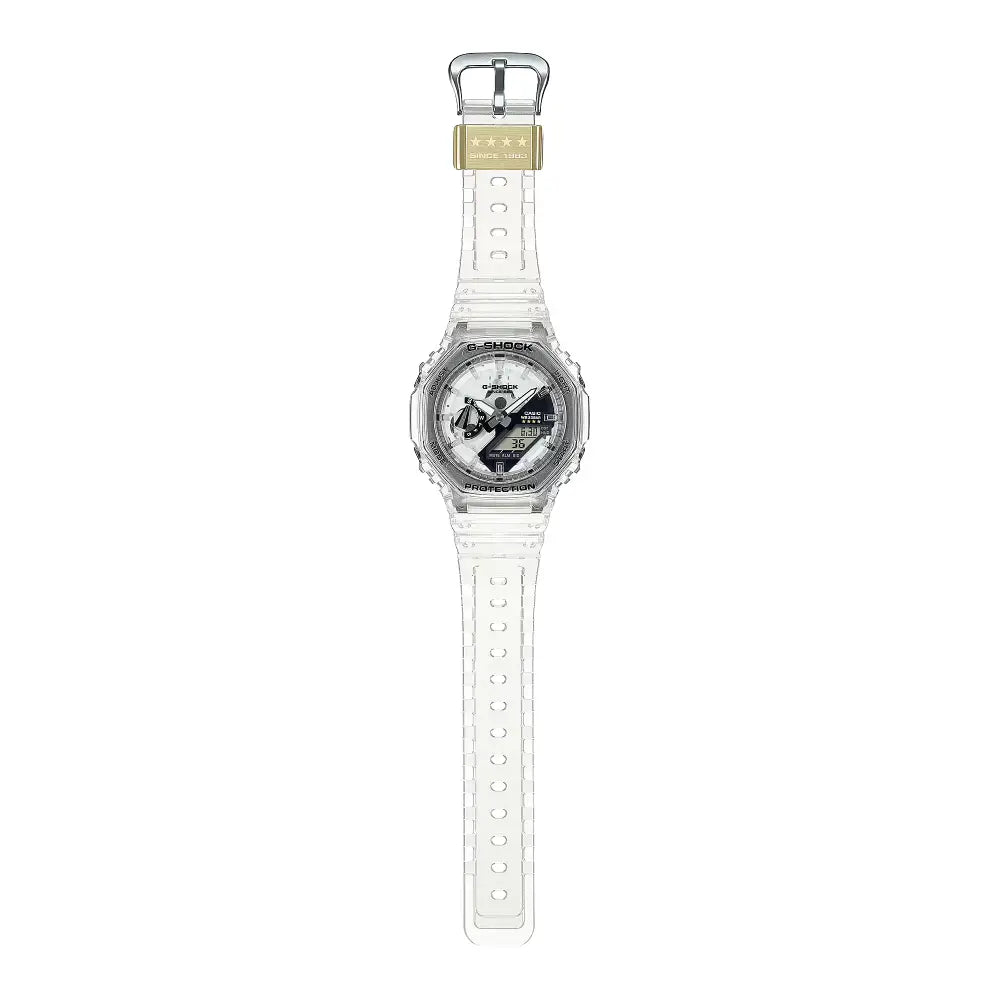 Casio G Shock GA-2140RX-7A 40th Anniversary Analog-Digital Limited Edition Clear Dial Resin Strap Unisex Watch