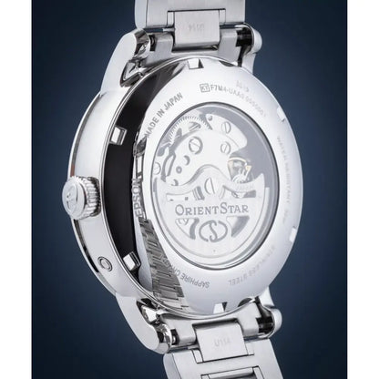 Orient Star Classic M45 F7 Moon Phase Open Heart Automatic RE-BT0006L00B Blue Dial 41mm Stainless Steel Men's Watch