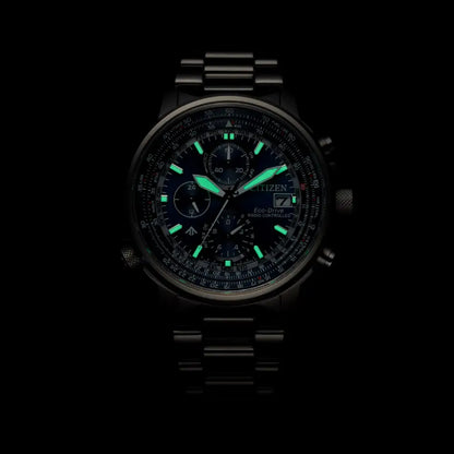 Citizen Eco-Drive AT8300-58L Promaster Sky Radio-Controlled Pilot Blue Dial 41mm Stainless Steel Men's Watch