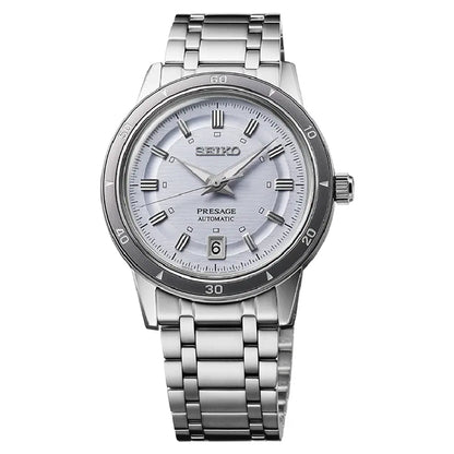 Seiko Presage SRPL73J1 "Style 60s" Automatic Violet Dial 39.5mm  Stainless Steel Men's Watch