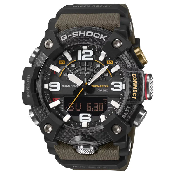 Casio G-Shock Mudmaster GG-B100X-1A3 Black Dial 51mm Resin Strap Men's Watch