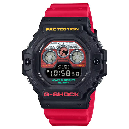 Casio G-Shock Digital DW-5900MT-1A4 Mix Tape Limited Edition Red Dial resin strap Men's Watch