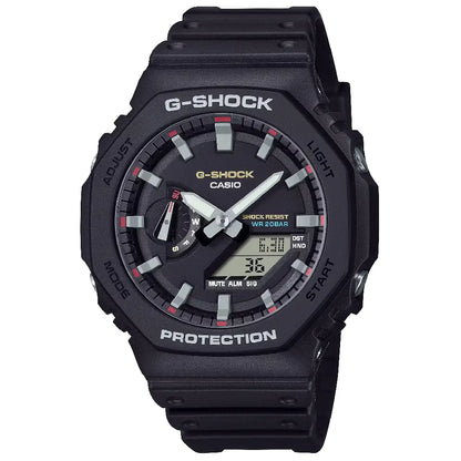 Casio G-Shock CasiOak Analog Digital GA-2100RL-1A Black Dial 45mm Resin Strap Men's Watch