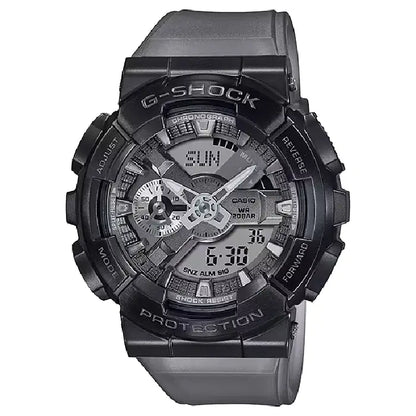 Casio G-Shock GM-110MF-1ADR "Midnight Fog" Metal Covered Grey Dial 48.8mm Resin Strap Men's Watch