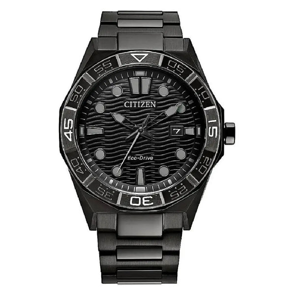 Citizen Eco-Drive Brycen AW1855-52E Black Dial 42mm Stainless Steel Men's Watch