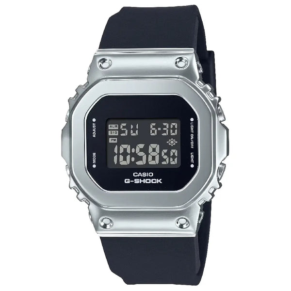 Casio G-Shock GM-S5600-1DR Metal Bezel Digital Dial 38mm Resin Strap Unisex Watch