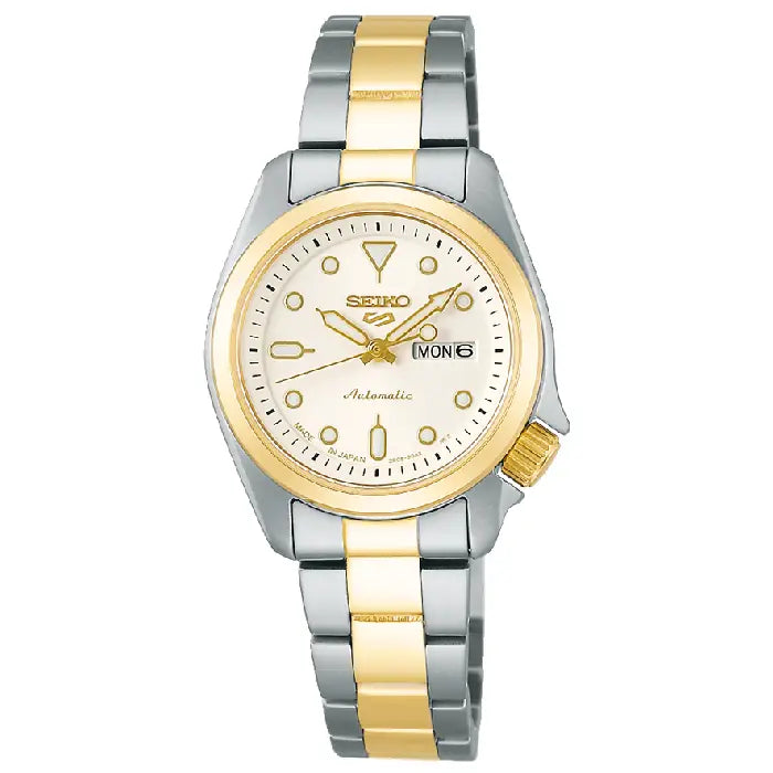 Seiko 5 Sports SKX Series SRRA002 White Dial 28mm Stainless Steel Women's Watch