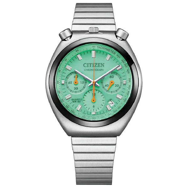 Citizen Record Label Playground Edition AN3660-73X Green Dial 38mm Stainless Steel Men's Watch