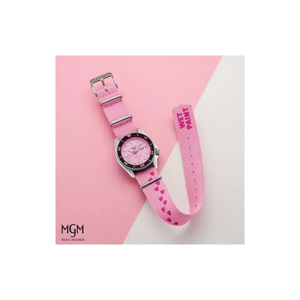 Seiko 5 Sports SBSA321 (SRPM07) Automatic "Pink Panther" Limited Edition (9,999 PCs) Pink Dial 38mm Stainless Steel Men's Watch