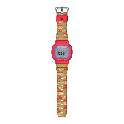 Casio G Shock DW-5600SMB-4 Limited Edition  Super Mario Bros.  Digital Red Dial Resin Strap Men's Watch