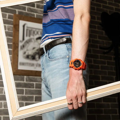Casio G Shock GD-010-4E Digital Black Dial Resin Strap Men's Watch