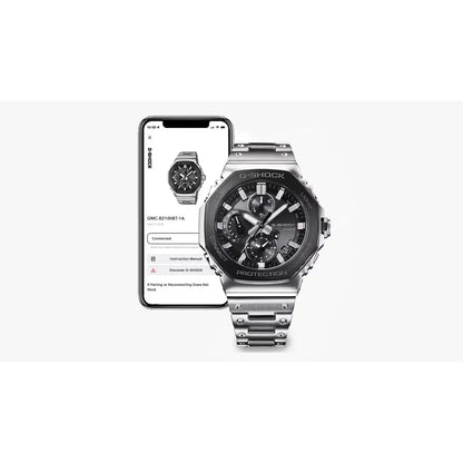 Casio G-Shock Full Metal CasiOak Chronograph GMC-B2100BT-1A Black Dial 46.3mm Stainless Steel Men's Watch