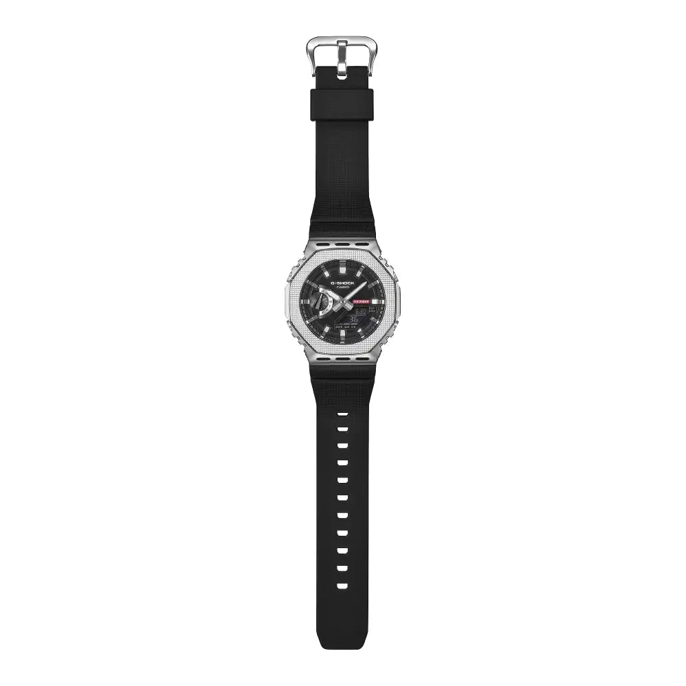 Casio G-Shock "Industrial Metal CasiOak" GM-2100M-1A Silver Dial 44.4mm Bio-Based Resin Strap Unisex Watch
