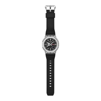 Casio G-Shock "Industrial Metal CasiOak" GM-2100M-1A Silver Dial 44.4mm Bio-Based Resin Strap Unisex Watch
