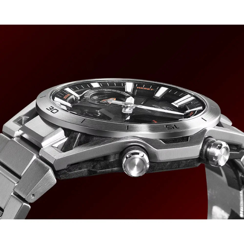 Casio Edifice Sospensione ECB-2300D-1A Black Dial 46mm Stainless Steel Men's Watch