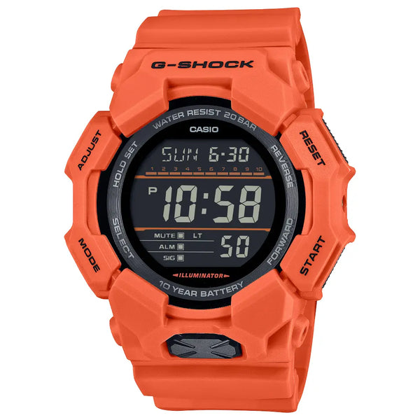 Casio G Shock GD-010-4E Digital Black Dial Resin Strap Men's Watch