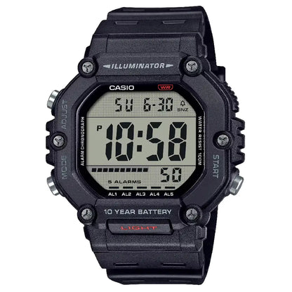 Casio Digital Heavy-Duty AE-1600H-1AVDF Black Dial Resin Strap Men's Watch