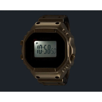 Casio Digital Ring Watch Limited Edition CRW-001G-9J Digital Dial Gold Stainless Steel Men's Watch