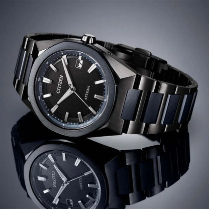 Citizen Attesa Eco-Drive Radio-Controlled CB3046-76E Black Dial 39mm Super Titanium Men's Watch