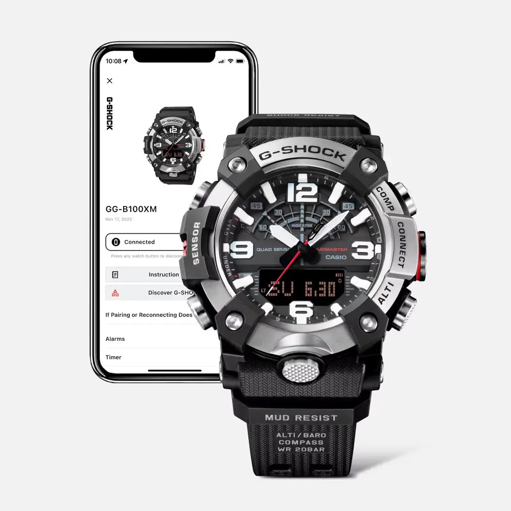 Casio G-Shock Mudmaster GG-B100XM-1A Black Dial 51mm Resin Strap Men's Watch