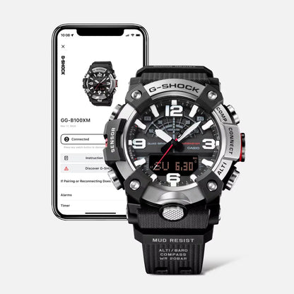 Casio G-Shock Mudmaster GG-B100XM-1A Black Dial 51mm Resin Strap Men's Watch