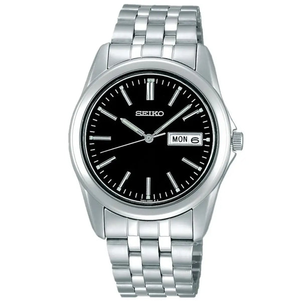 Seiko Spirit 37.9mm SCXC013 Black Dial Stainless Steel Men's Watch