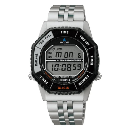 Seiko Selection "Rotocall" SBJG023 "Space Brothers" Limited Edition (824 pieces) Silver/Black Digital Dial Stainless Steel Men's Watch