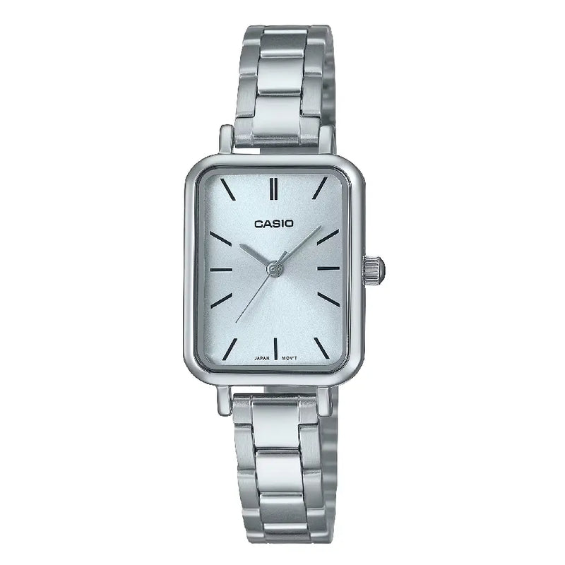 Casio Enticer Ladies Analog LTP-V009D-2EUDF Blue Dial Stainless Steel Women's Watch