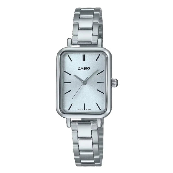 Casio Enticer Ladies Analog LTP-V009D-2EUDF Blue Dial Stainless Steel Women's Watch