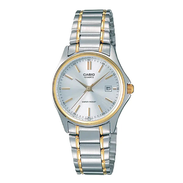 Casio Enticer Ladies Analog LTP-1183G-7ADF Silver Dial Stainless Steel Women's Watch