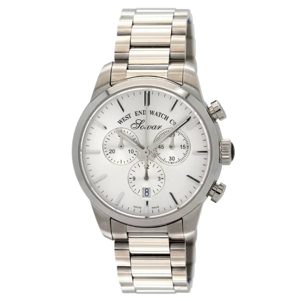 West End Everbright Chronograph 8091.10.3308N Silver Dial Stainless Steel Men's Watch