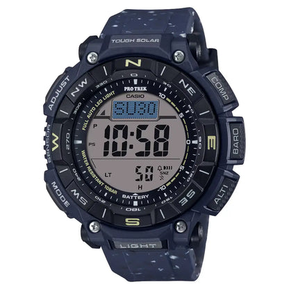 Casio ProTrek Digital Tough Solar Triple Sensor PRG-340SC-2DR Blue Dial 51.7mm Resin Strap Men's Watch