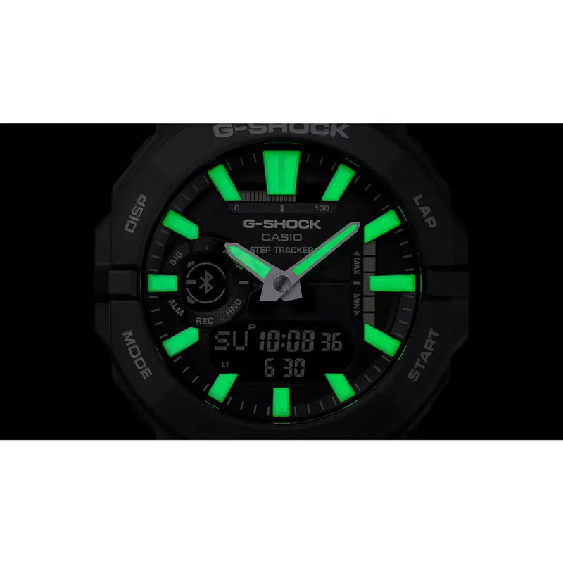 Casio G Shock G-SQUAD GBA-950-7A Analog-Digital Bluetooth White Dial Resin Strap Men's Watch detail view