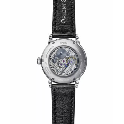Orient Star M45 Classic Moon Phase Pleiades Hand-Wound RE-BW0005N00B Gray-Black Dial 39.5mm Leather Strap Men's Watch