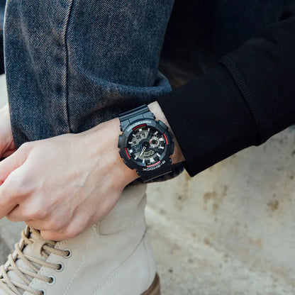 Casio G-Shock X-Large Combi Analog Digital GA-110RL-1A Black Dial 51.2mm Resin Strap Men's Watch