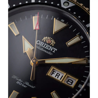 Orient Kamasu Mako III RA-AA0005 Black & Gold PVD 41.8mm Rubber Strap Men's Watch