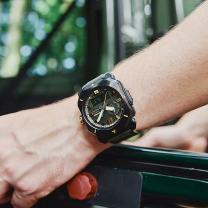 Casio Pro Trek PRW-6900Y-3PR "Bushcraft" Green Dial 44.8mm Resin Strap Men's Watch