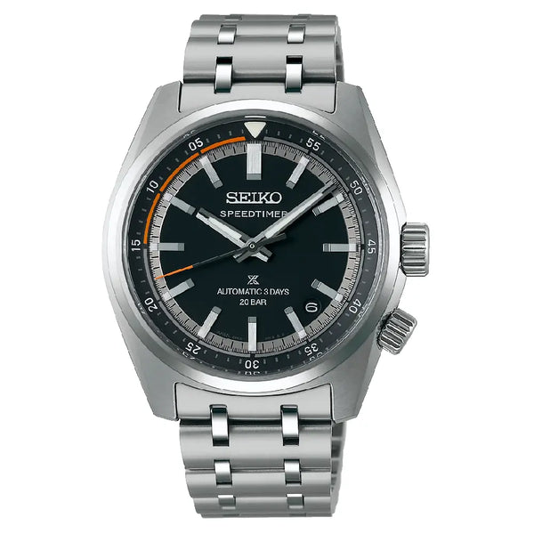 Seiko Prospex SPB515J1 Speedtimer Automatic Black Dial 39.5mm Stainless Steel Men's Watch