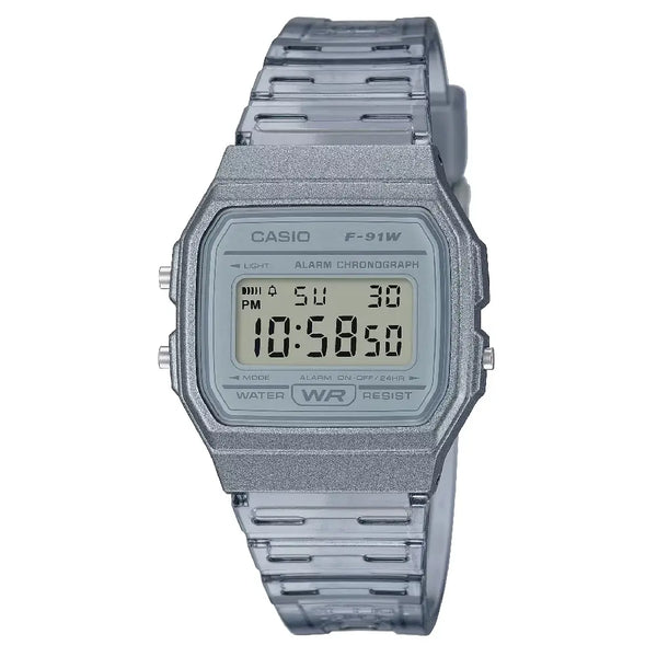 Casio Vintage Digital F-91WS-8 Gray Dial Resin Strap Unisex Watch