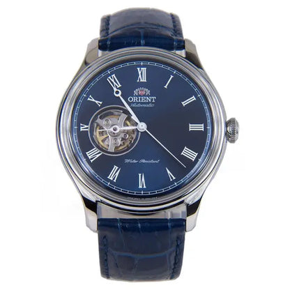 Orient Envoy "Open Heart" TAG00004D Blue Dial 43mm Leather Strap Men's Watch