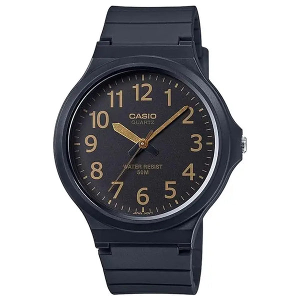 Casio Standard Analog MW-240-1B2VDF Black Dial Resin Strap Men's Watch